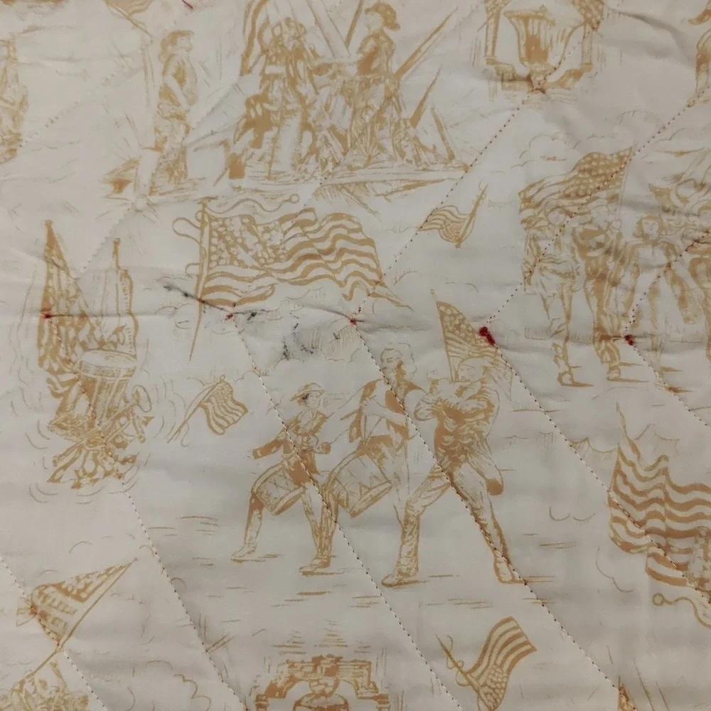 Quilt Handmade Reversible Scenic Throw Blanket Vintage Victorian Y2K Cottagecore